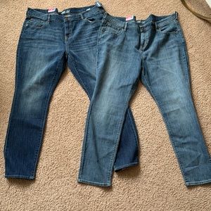2 pair of old navy flirt skinny